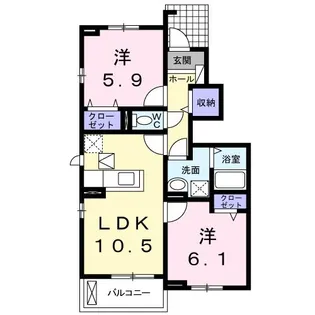 静岡県浜松市中央区三方原町【アパート】の間取り
