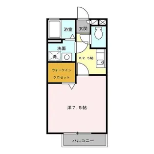 セジュールソシア【1階】の間取り