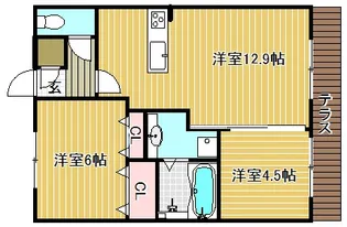 フロイデプラッツ【1階】の間取り