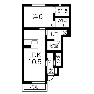 モン レーヴ B棟【1階】の間取り