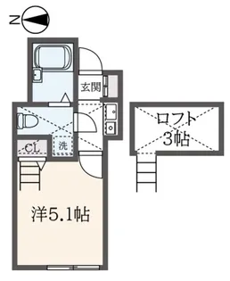メゾンエスポワール【1階】の間取り