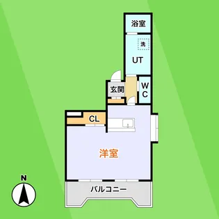 サンビーム八代【1階】の間取り