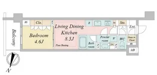 ドゥーエ早稲田【1階】の間取り