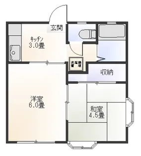 グローリーハイム【1階】の間取り