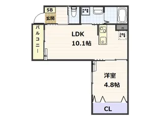 広島県広島市西区井口明神3【アパート】の間取り
