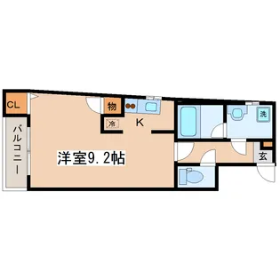しゃとれ旭ヶ丘【2階】の間取り
