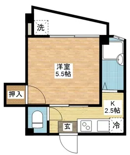 フラワーヒルズII【1階】の間取り
