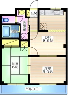 サンタプレイス【1階】の間取り