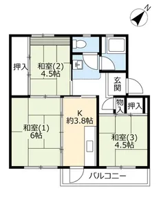 3Kの間取り画像