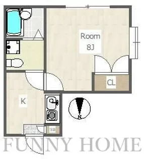 グルクスハイム経堂【1階】の間取り