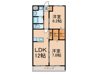 エクセルコ-ト二子新地【3階】の間取り