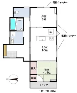 埼玉県所沢市大字北秋津【一戸建】の間取り