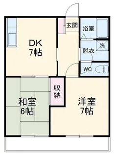 グリーンヒルA【1階】の間取り