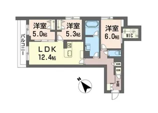 ドメイン24【3階】の間取り