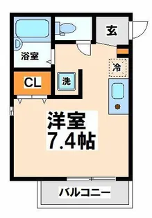 エルミタージュ葵【1階】の間取り