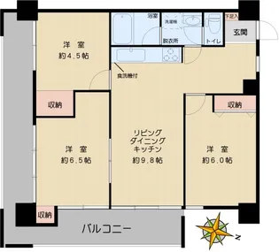 本郷ニューハウジング【3階】の間取り