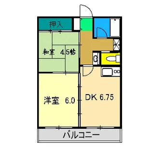 ルミネ中沢【2階】の間取り