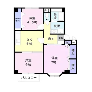 スプリングタクトII【2階】の間取り