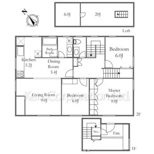東京都世田谷区等々力8【一戸建】の間取り