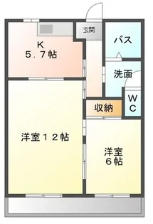 2Kの間取り画像