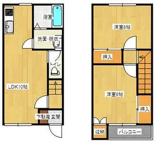 サニーハイツC棟の間取り