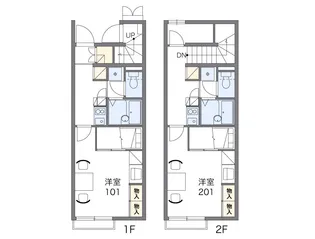 ルミエール内橋【2階】の間取り