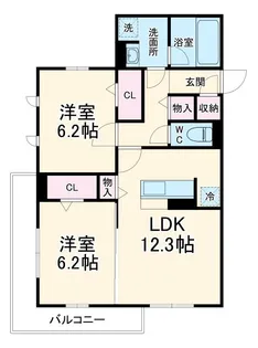 Aigrette【3階】の間取り
