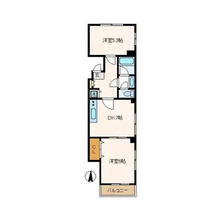 マンションメイ【2階】の間取り
