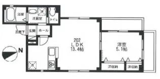東京都中野区東中野4【マンション】の間取り
