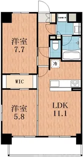 2LDKの間取り画像