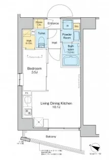プラウドフラット渋谷笹塚【2階】の間取り