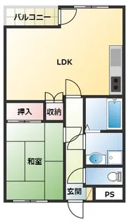 サウザンドコート【2階】の間取り