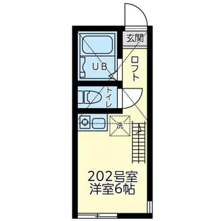 神奈川県横浜市神奈川区神之木台【アパート】の間取り