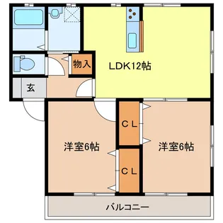 イマジンII【2階】の間取り