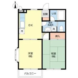 ハウスホウルズ誉田 II【2階】の間取り