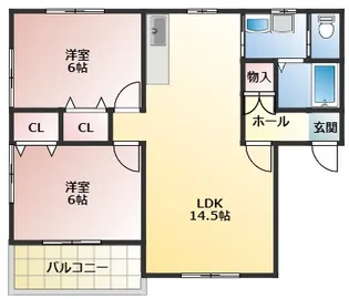 フローラルくろかわ【1階】の間取り