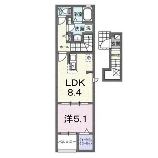 ベルファニー ショウワ A【2階】の間取り