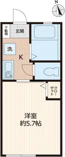 ジーエーヒルズ保土ヶ谷A棟【1階】の間取り