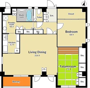 フォンテーヌ駒沢【3階】の間取り