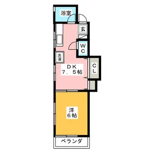 コーポスズキ【1階】の間取り