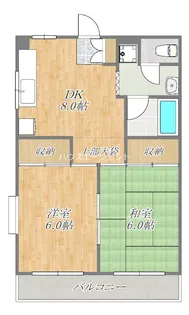 ドエル北葛西【1階】の間取り