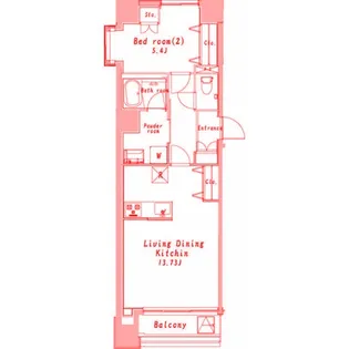 EKTAR I(エクターワン)【6階】の間取り