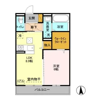 ゼピュロスみどりの C棟【1階】の間取り