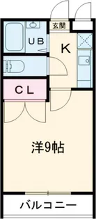 アムール矢部【1階】の間取り