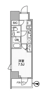 東京都江東区亀戸1【マンション】の間取り