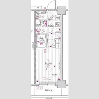 ガーラ・プライム横濱関内【4階】の間取り