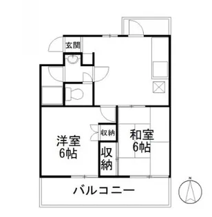 ヒルズ司II号館【2階】の間取り