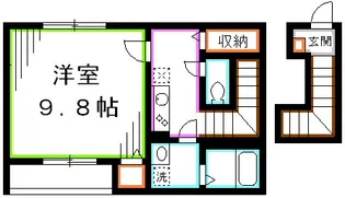 東京都三鷹市下連雀6【アパート】の間取り