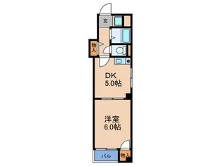 ラピタ扇町【5階】の間取り