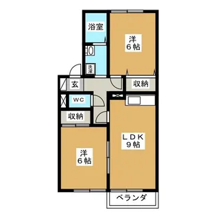 グリーンハウス和合 B【2階】の間取り